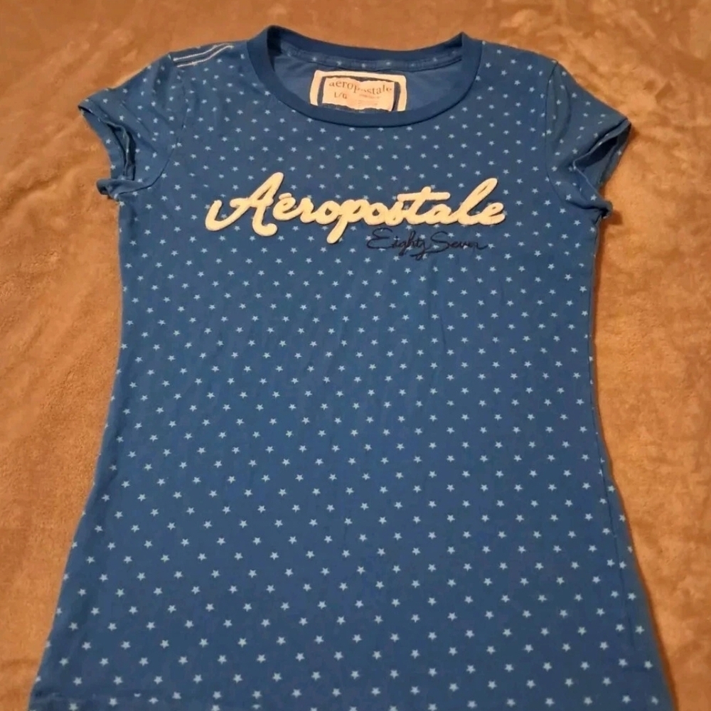 Vintage Aeropostale Blue Starry Tee